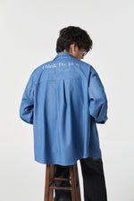 Ocean-Wash Paneled Shirt Back view | Weezy