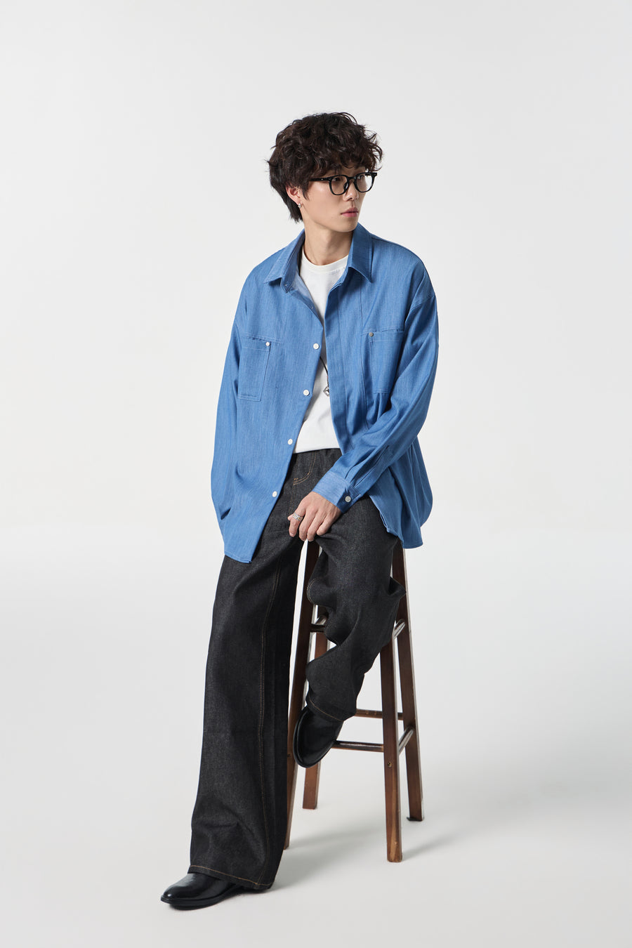 Ocean-Wash Paneled Shirt View 9 | Weezy