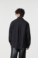 Noir Pinstripe Overshirt View 9 | Weezy