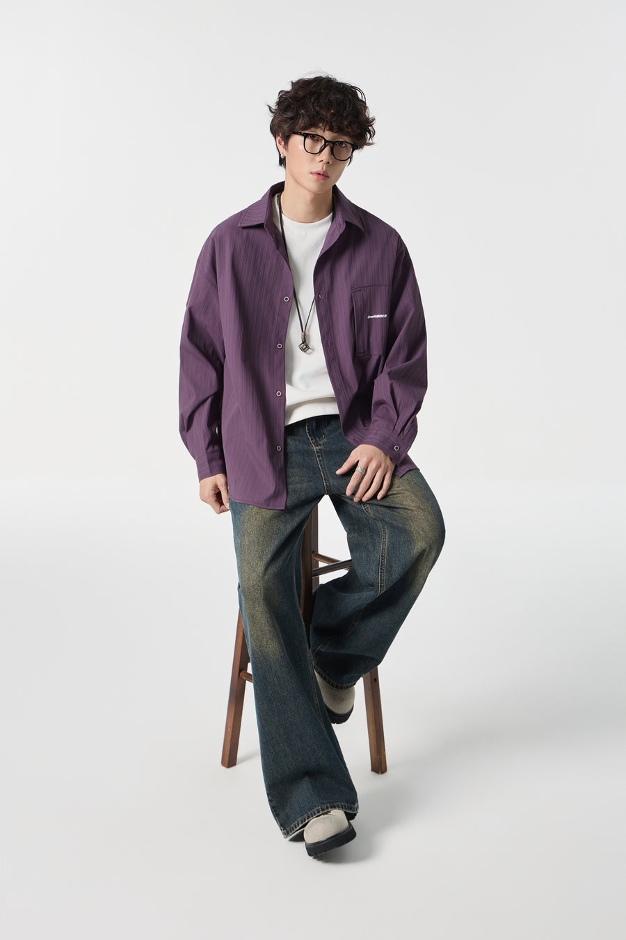 Plump Pinstripe Overshirt View 9 | Weezy