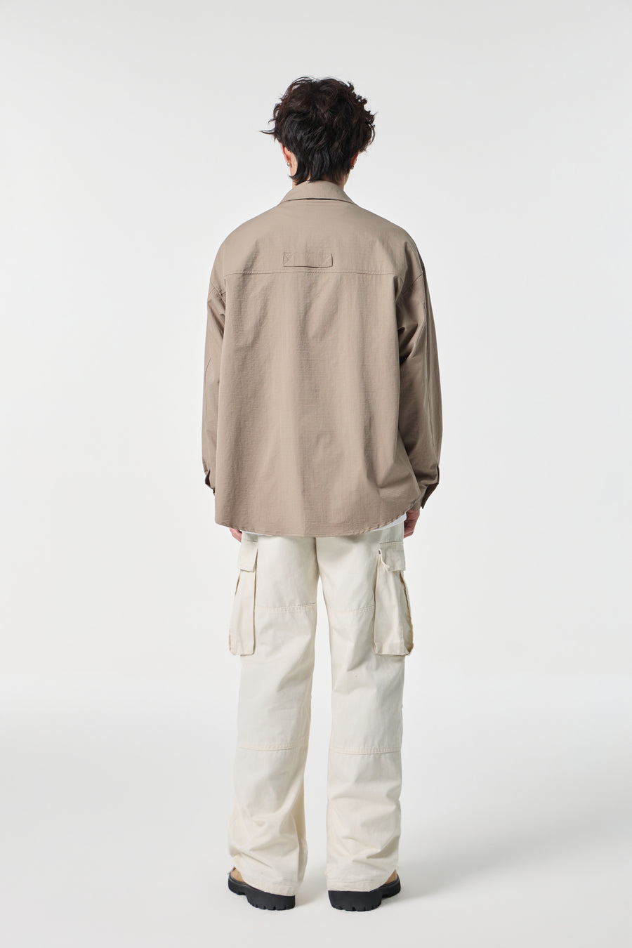 Beige Clean Field Overshirt View 12 | Weezy