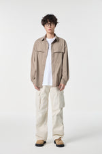 Beige Clean Field Overshirt View 14 | Weezy