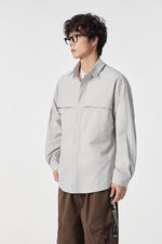 White Nomad Utility Shirt Lifestyle view | Weezy