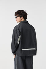 Black Modern Workwear Bomber Model view | Weezy