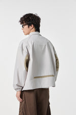 Grey Modern Workwear Bomber Back view | Weezy