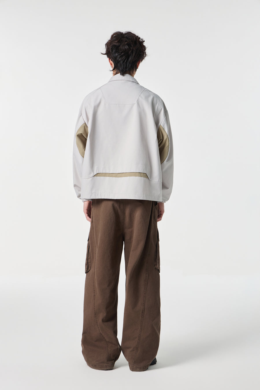 Grey Modern Workwear Bomber View 11 | Weezy