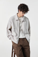 Grey Modern Workwear Bomber Lifestyle view | Weezy