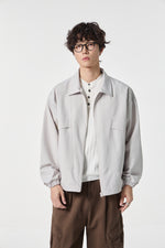 Grey Modern Workwear Bomber View 9 | Weezy