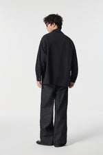Black Textured Air Shirt Close-up | Weezy