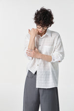 White Textured Air Shirt Side view | Weezy
