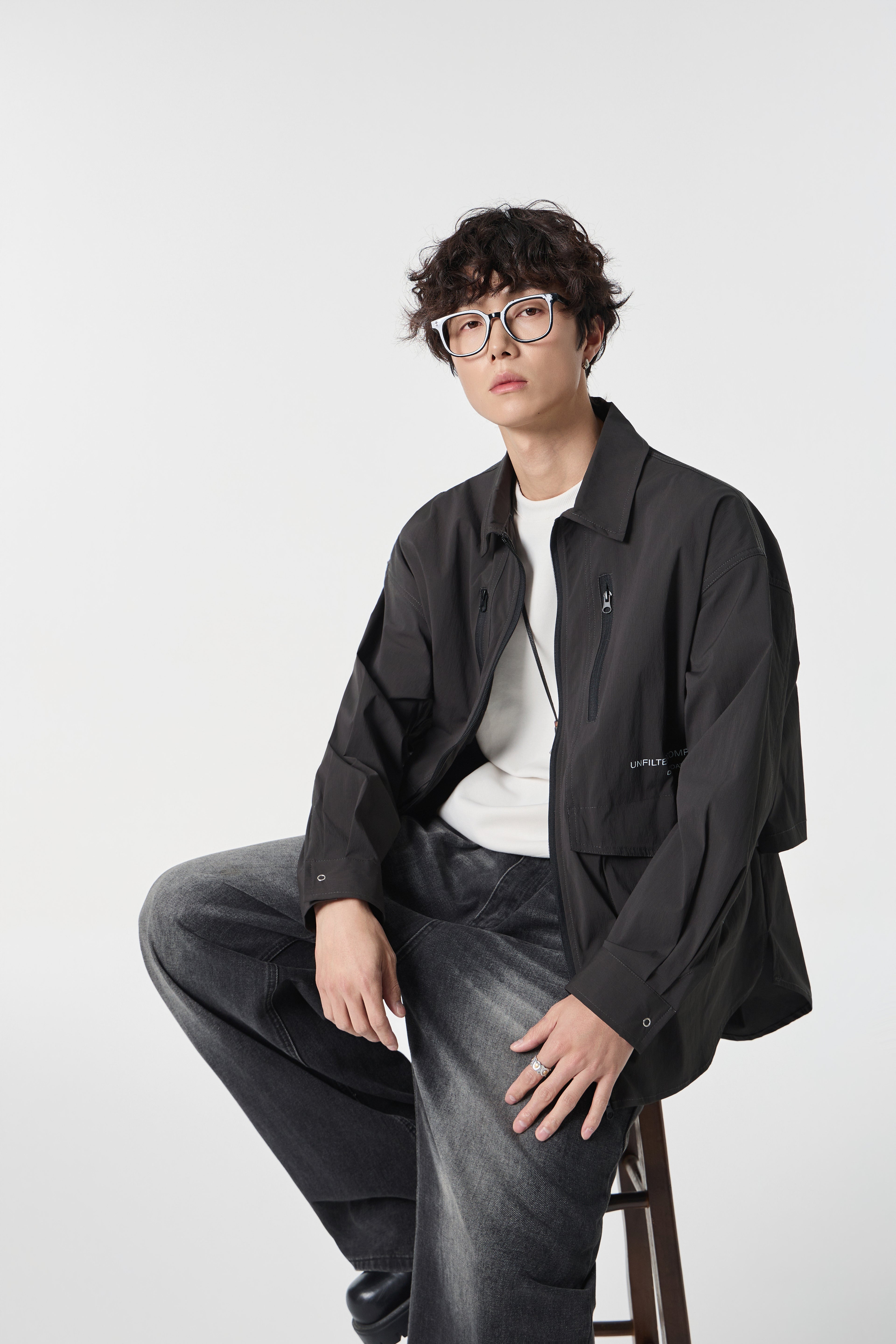 Black Urban Modular Jacket Back view | Weezy