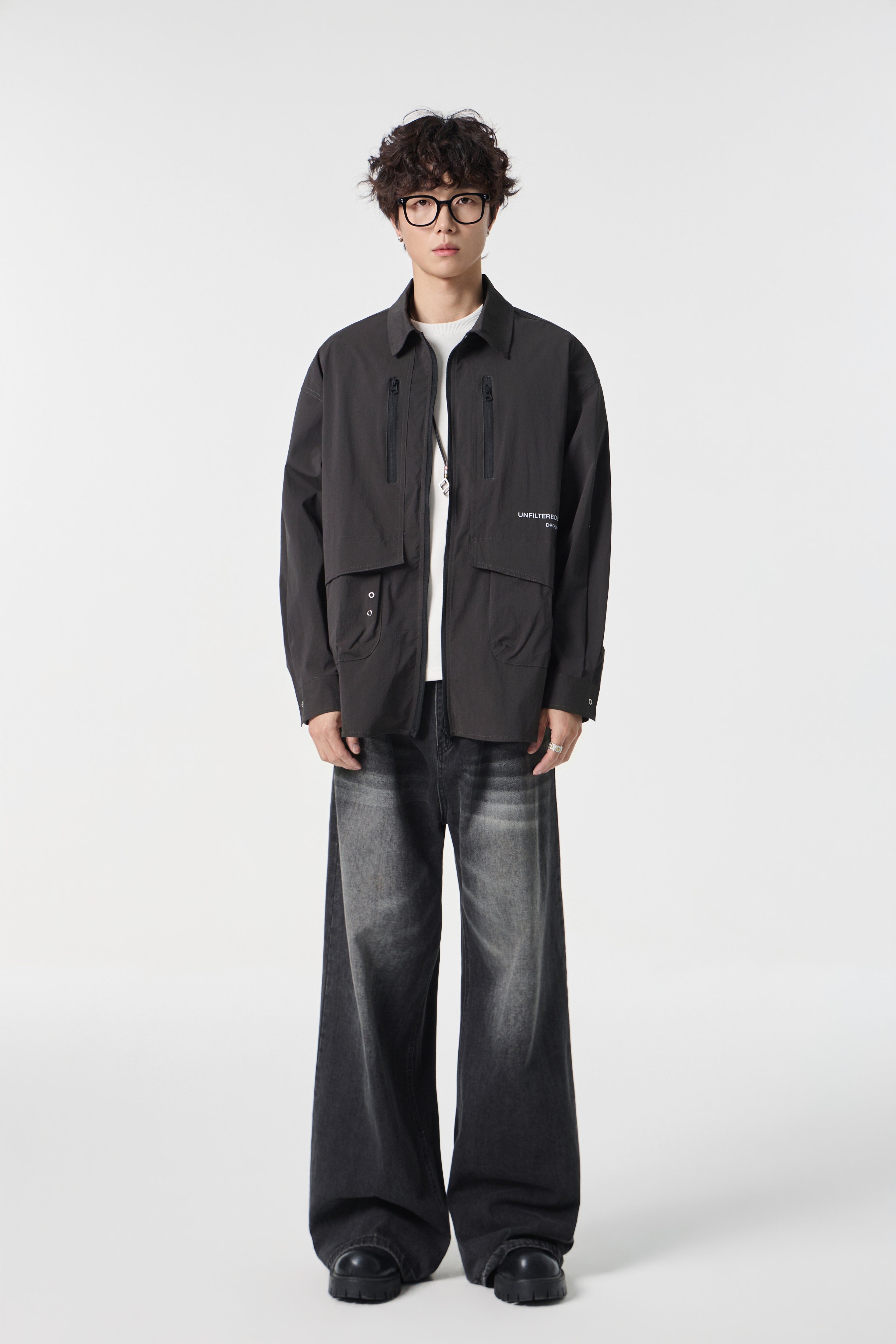Black Urban Modular Jacket Detail view | Weezy