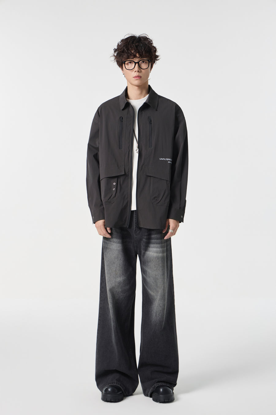 Black Urban Modular Jacket Detail view | Weezy