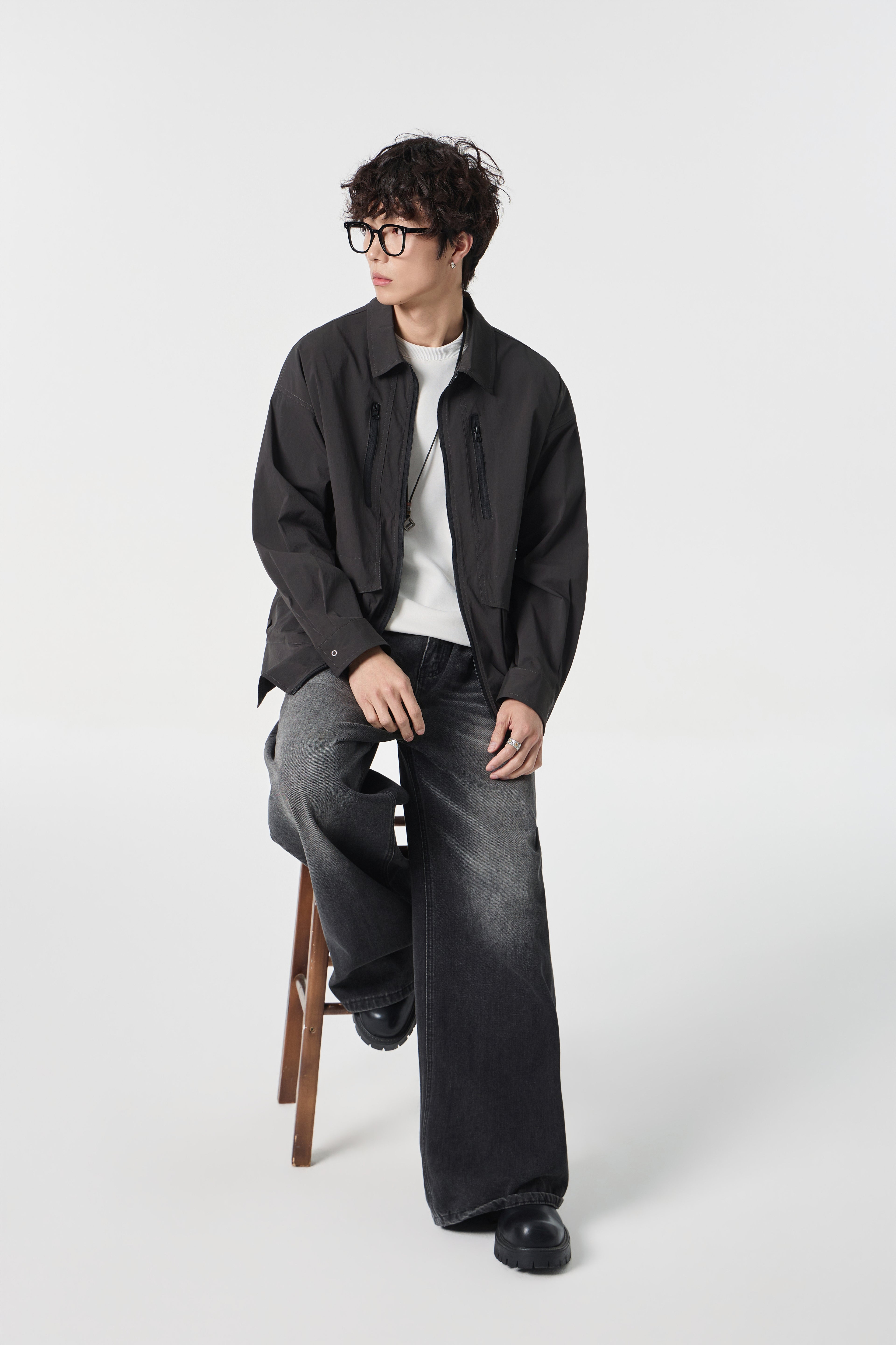 Black Urban Modular Jacket Flat lay | Weezy