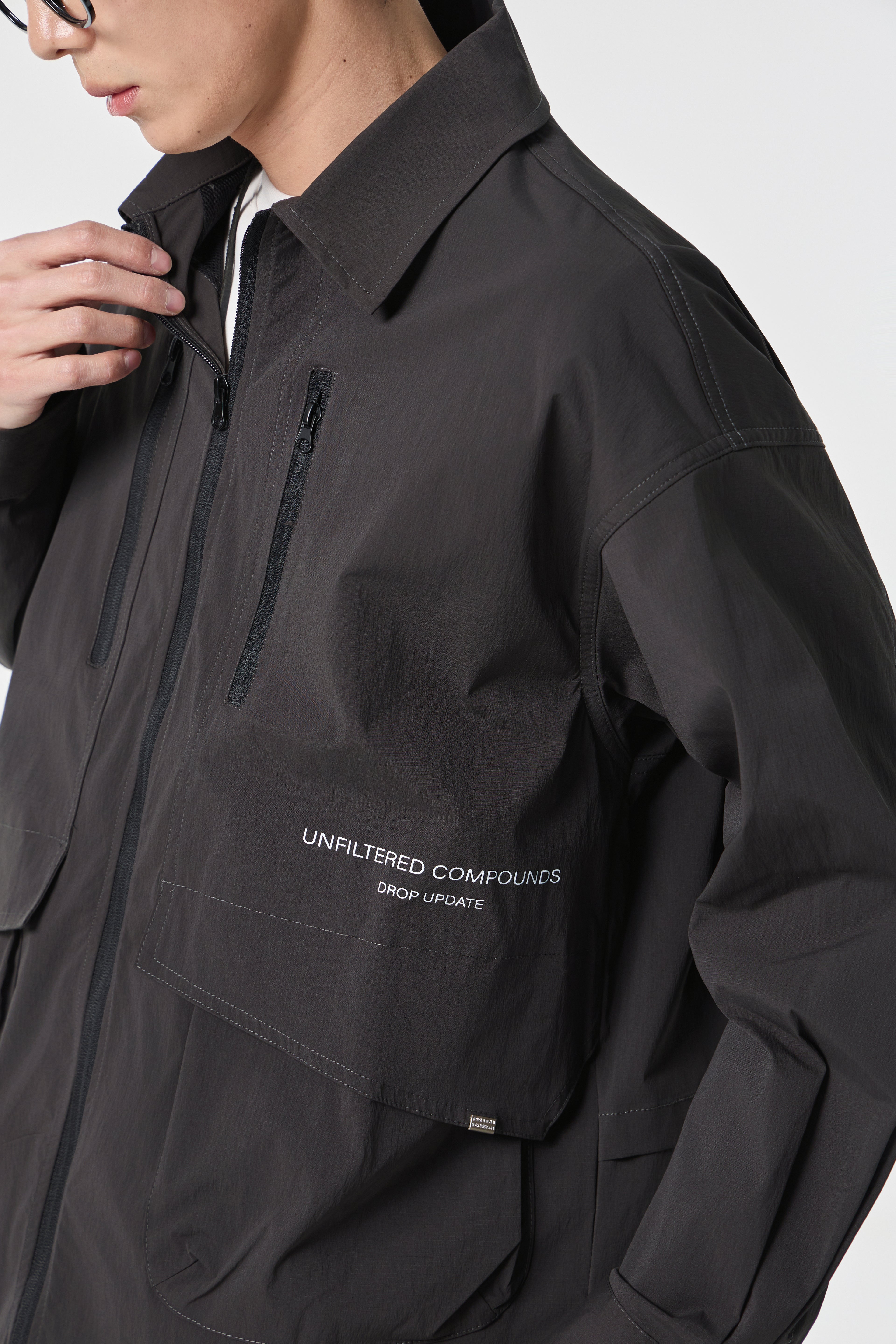 Black Urban Modular Jacket Side view | Weezy