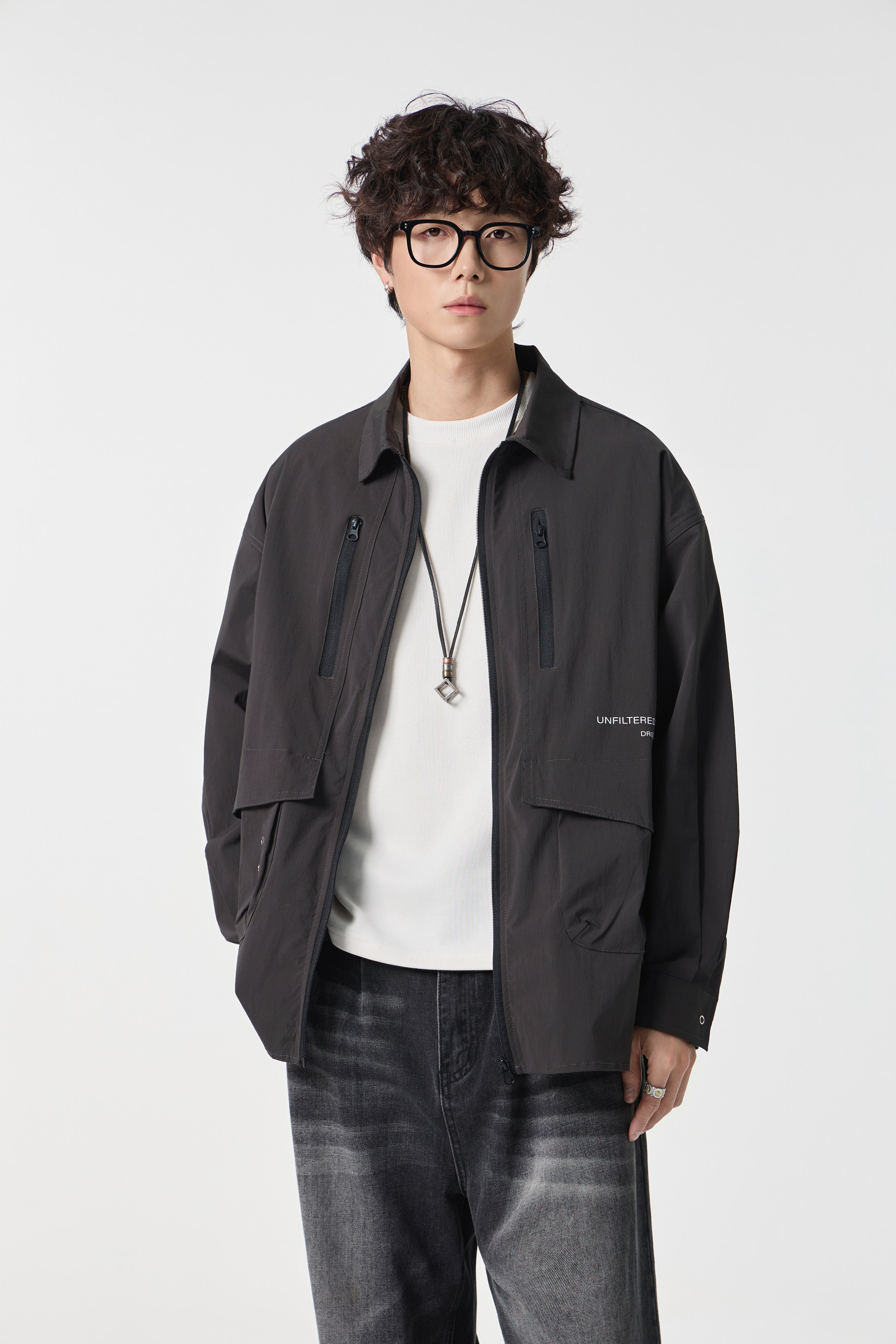 Black Urban Modular Jacket Front view | Weezy