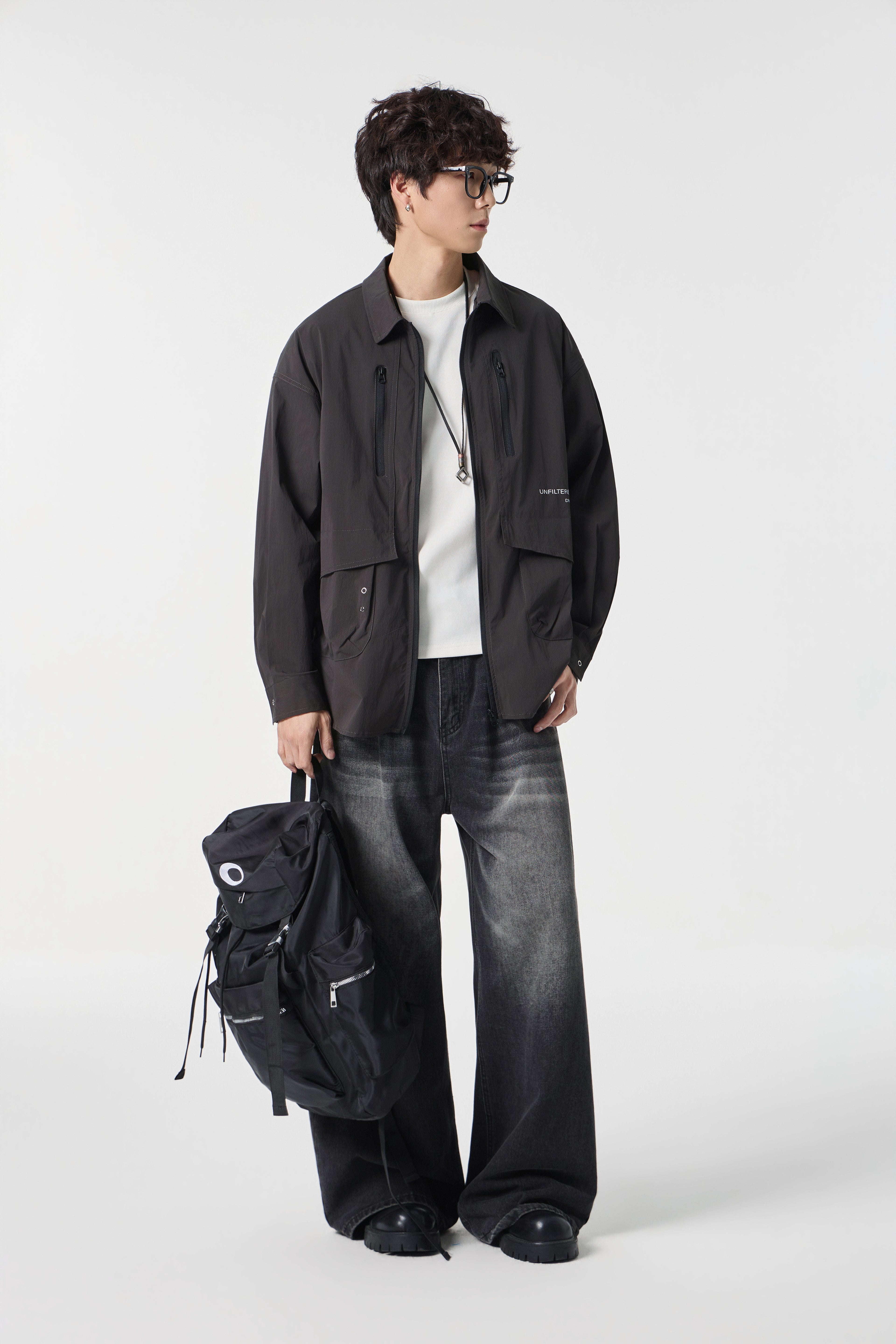 Black Urban Modular Jacket Close-up | Weezy