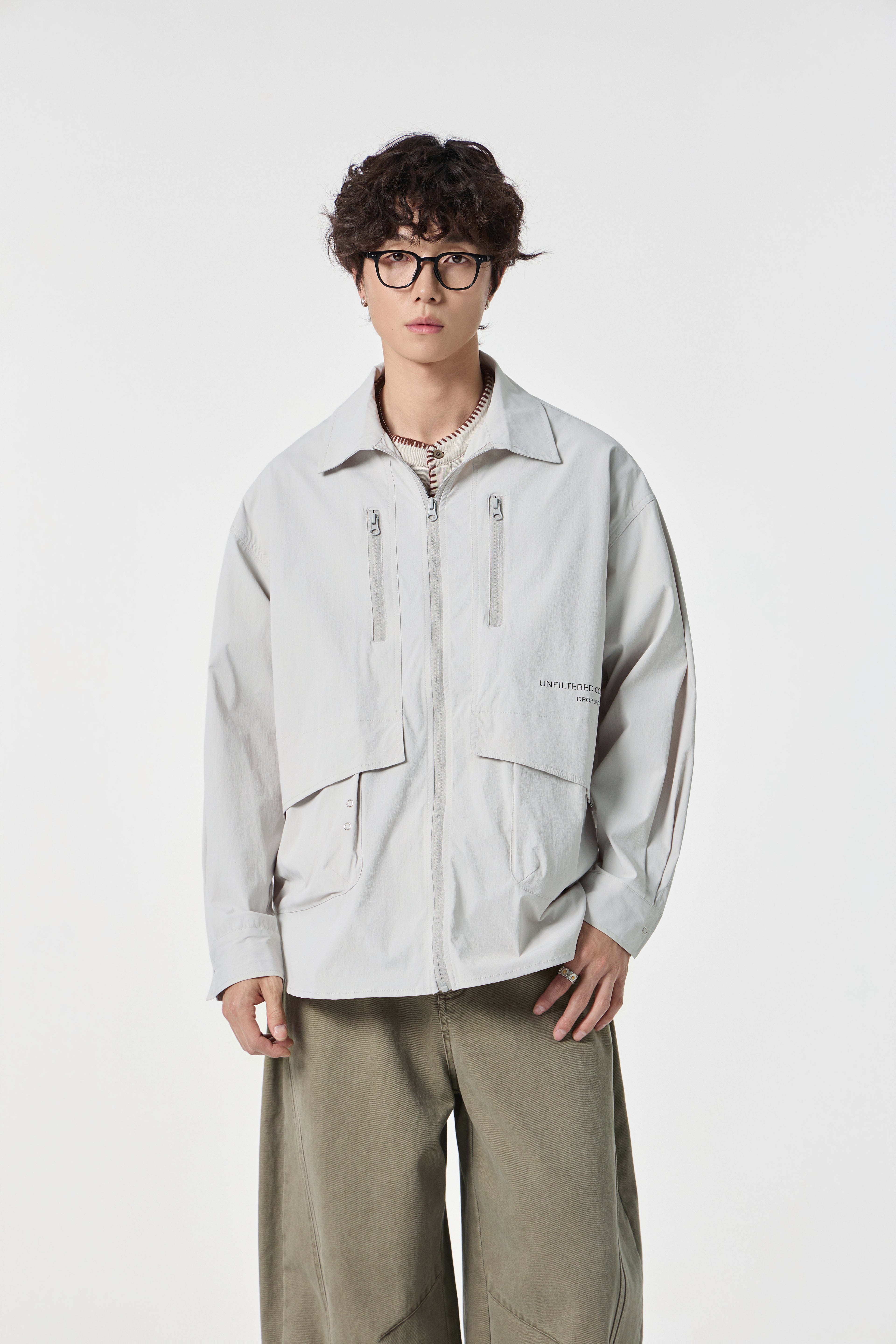 Grey Urban Modular Jacket Back view | Weezy