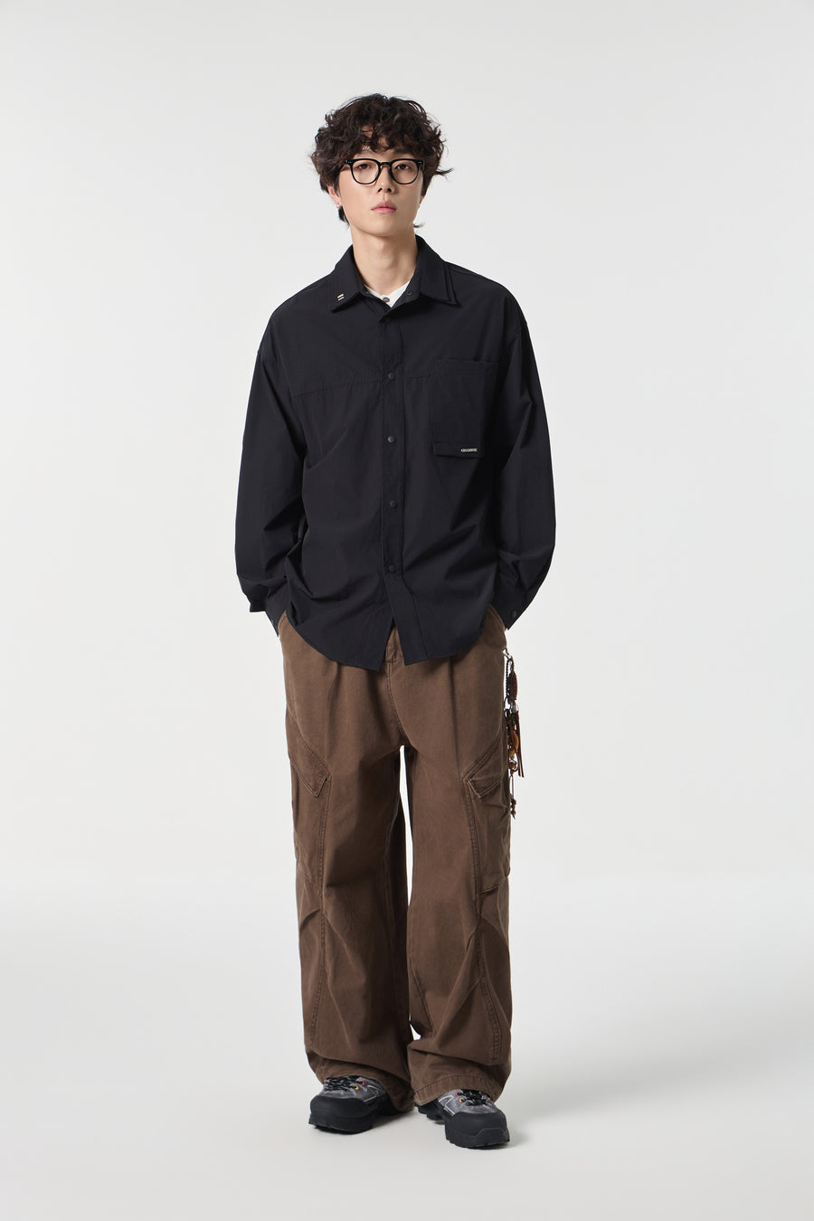 Geographic Black Tech Utility Overshirt View 11 | Weezy