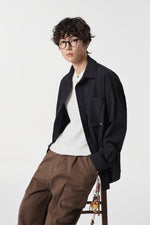 Geographic Black Tech Utility Overshirt Detail view | Weezy