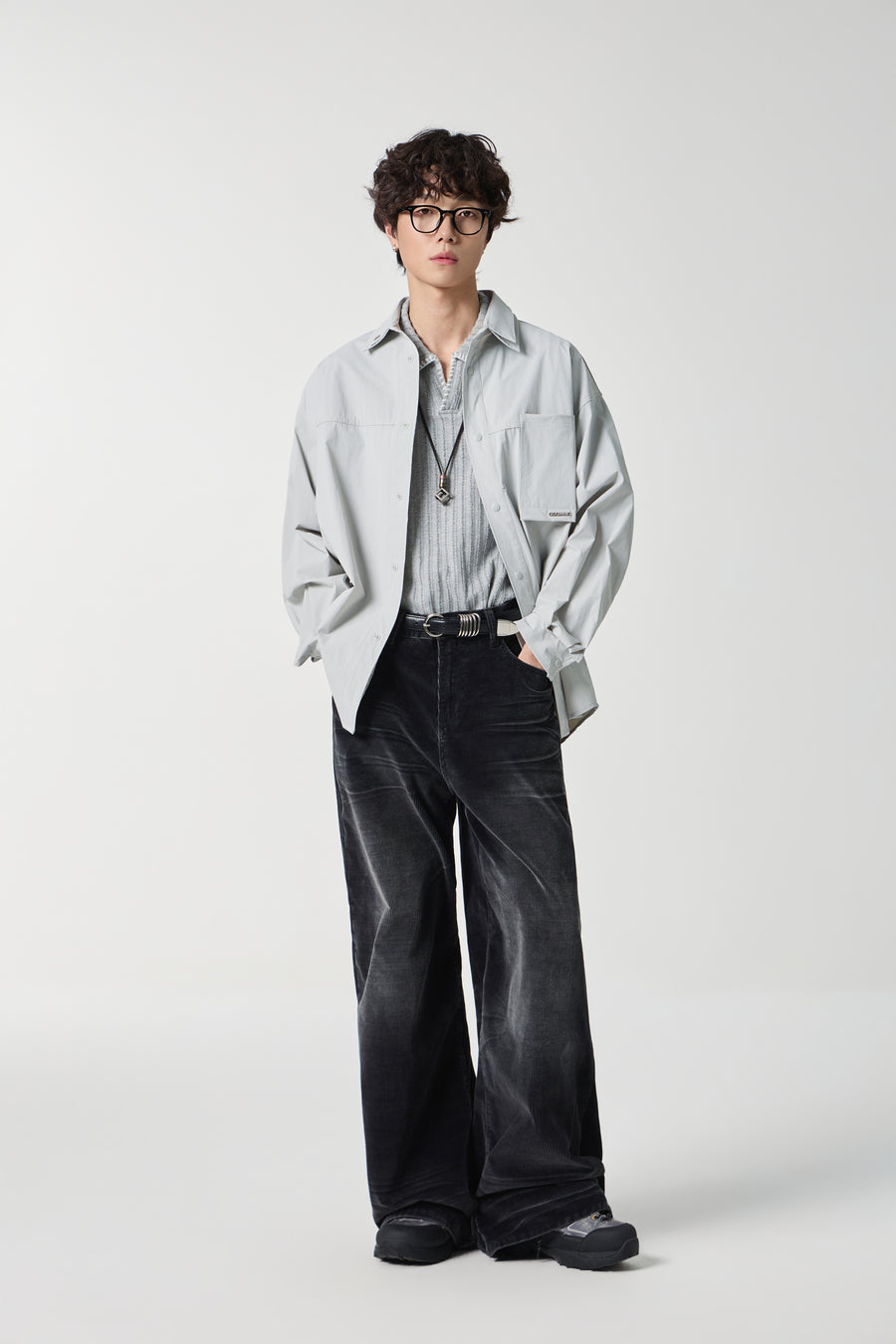 Geographic Grey Tech Utility Overshirt View 11 | Weezy