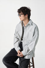Geographic Grey Tech Utility Overshirt Detail view | Weezy