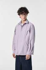 Lavender Contour Overshirt Side view | Weezy