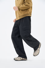 Jet Black Utility Cargo Pants Detail view | Weezy