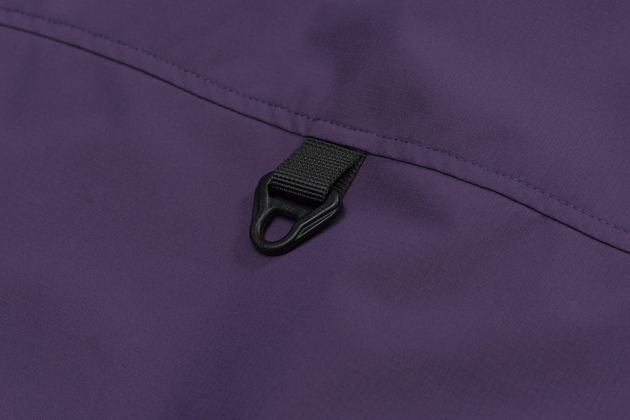 Purple Hooded Cargo Jacket View 19 | Weezy