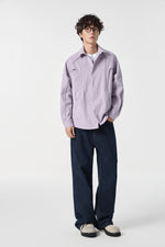 Lavender Contour Overshirt Back view | Weezy