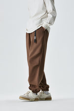 Chocolate Brown Jogger Pants Detail view | Weezy