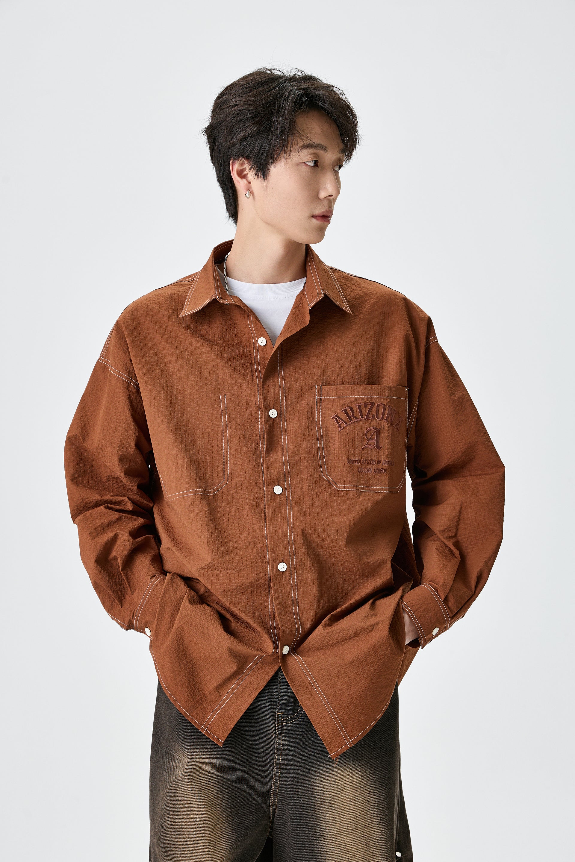 Russet Twil Paper Finish Overshirt