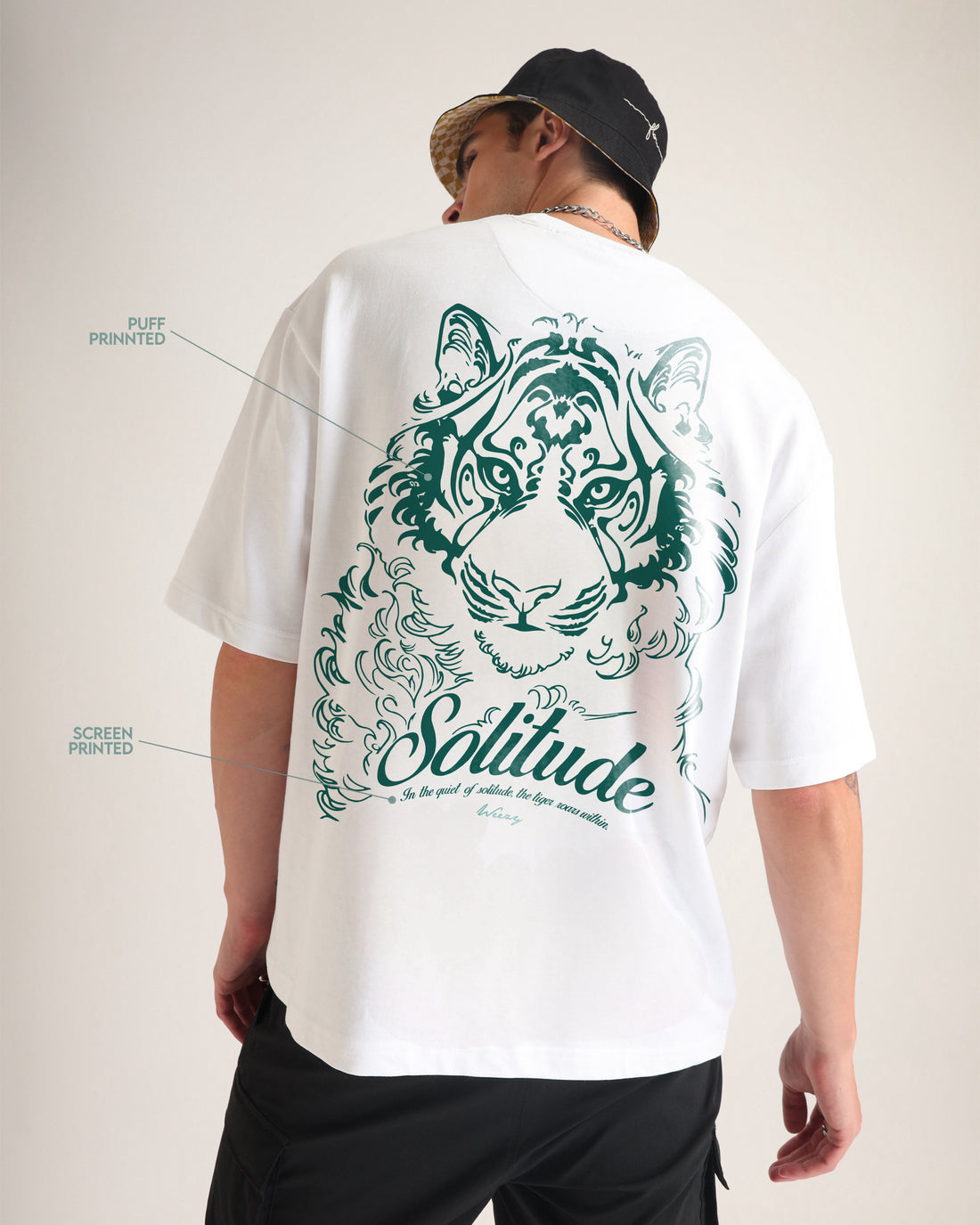 Premium White - Solitude Oversized T-Shirt