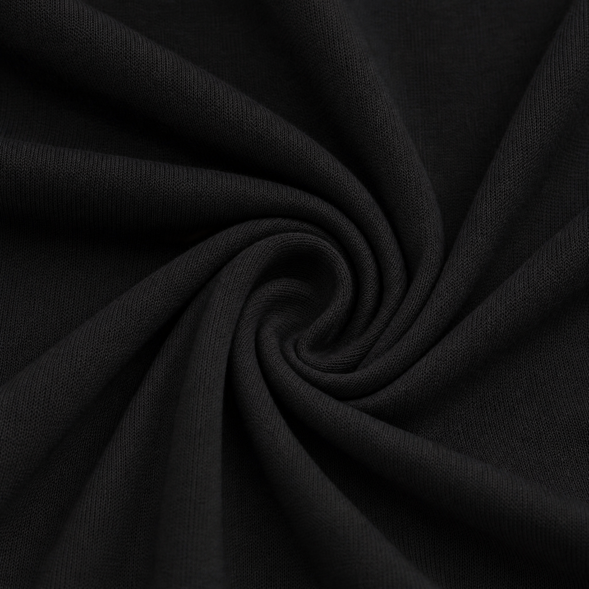 Close up of the 240 GSM cotton polyester fabric of this Melancholy T-shirt