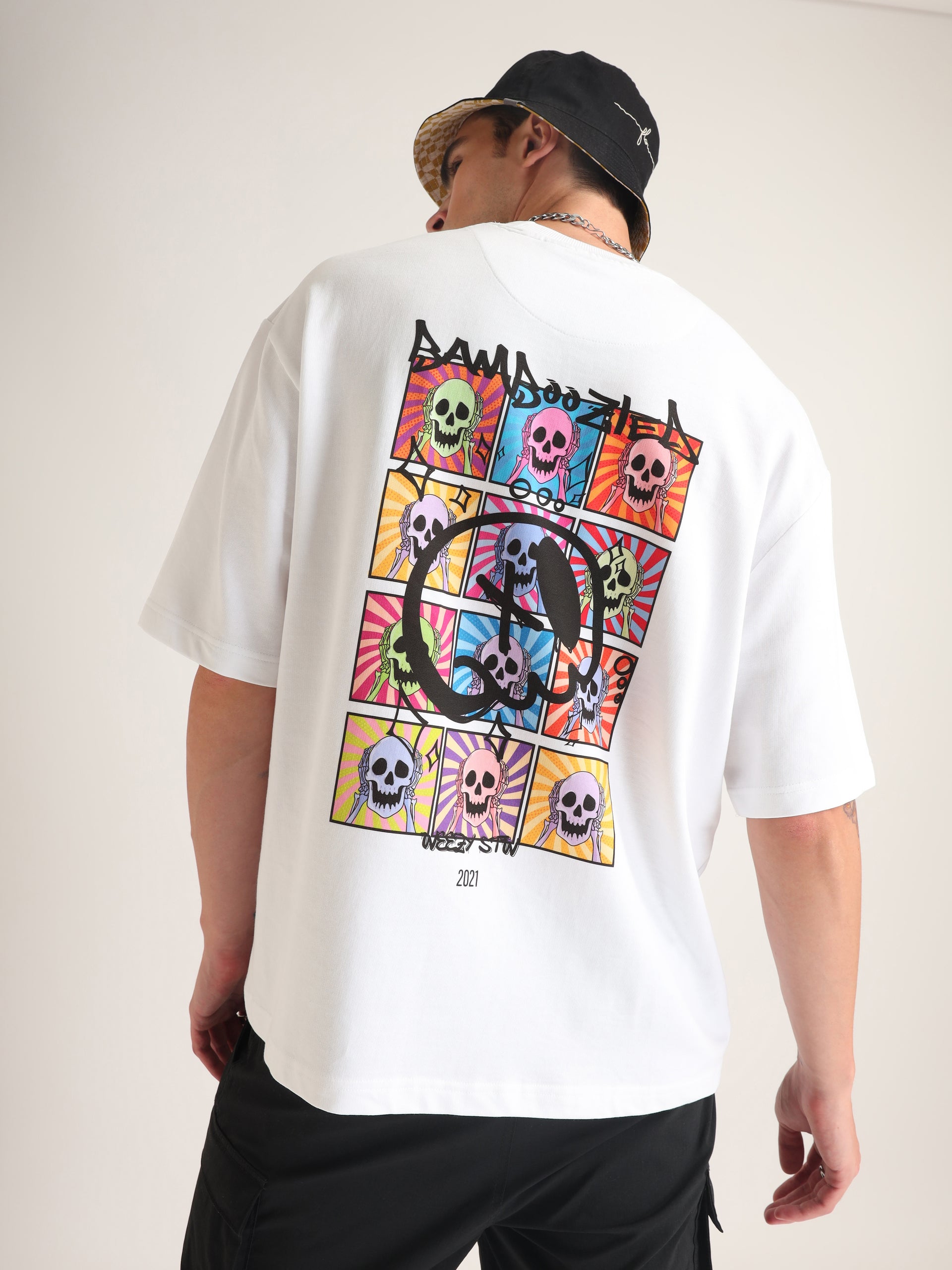 White Bamboozled Oversized T-Shirt