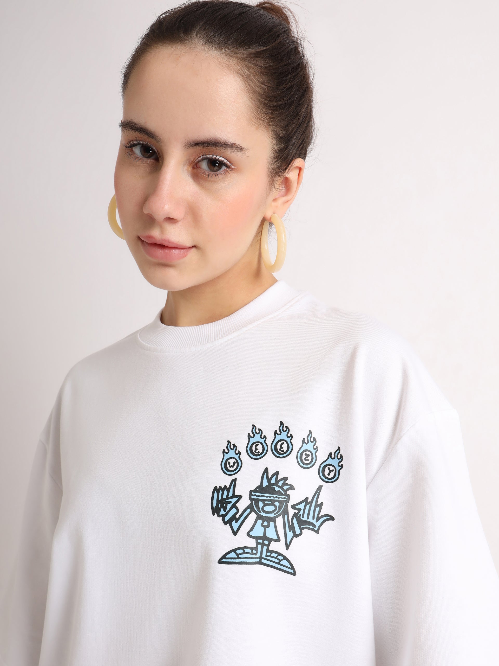 White Circus Maximus Oversized T-Shirt