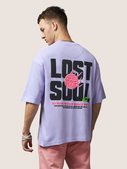 Lilac Lost Soul Oversized T-Shirt