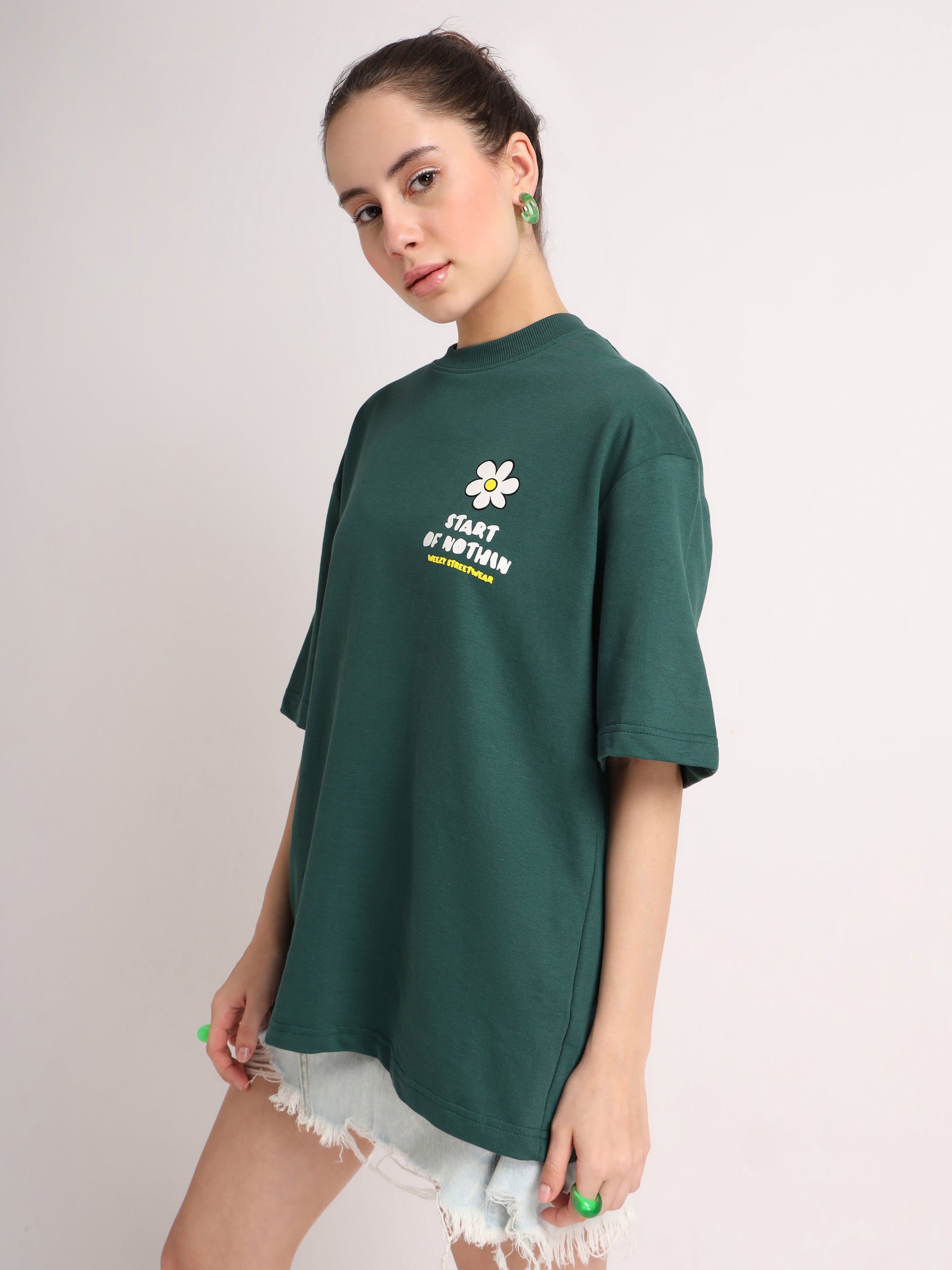 Emerald Green Dreamin Oversized T-Shirt