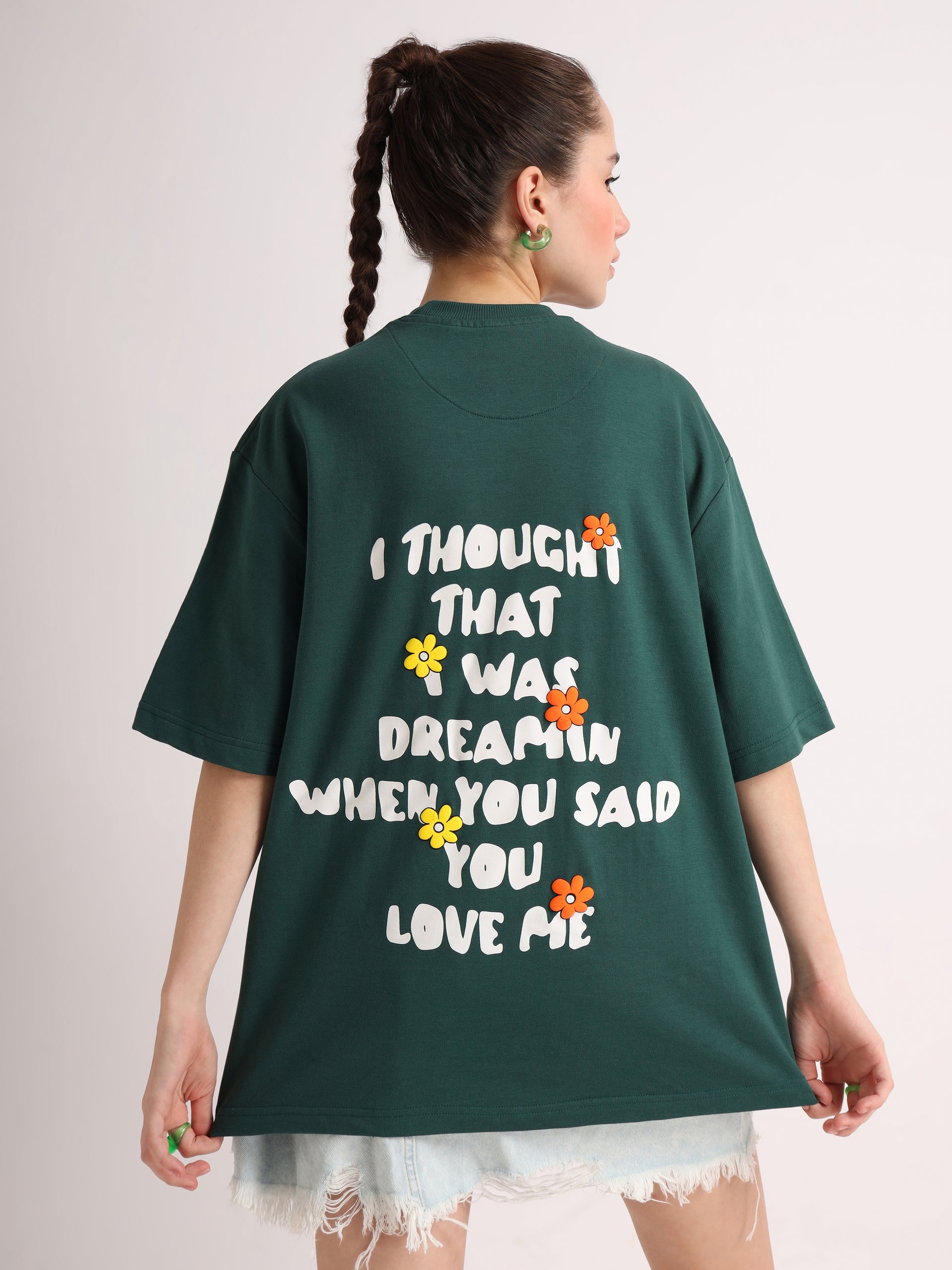 Emerald Green Dreamin Oversized T-Shirt