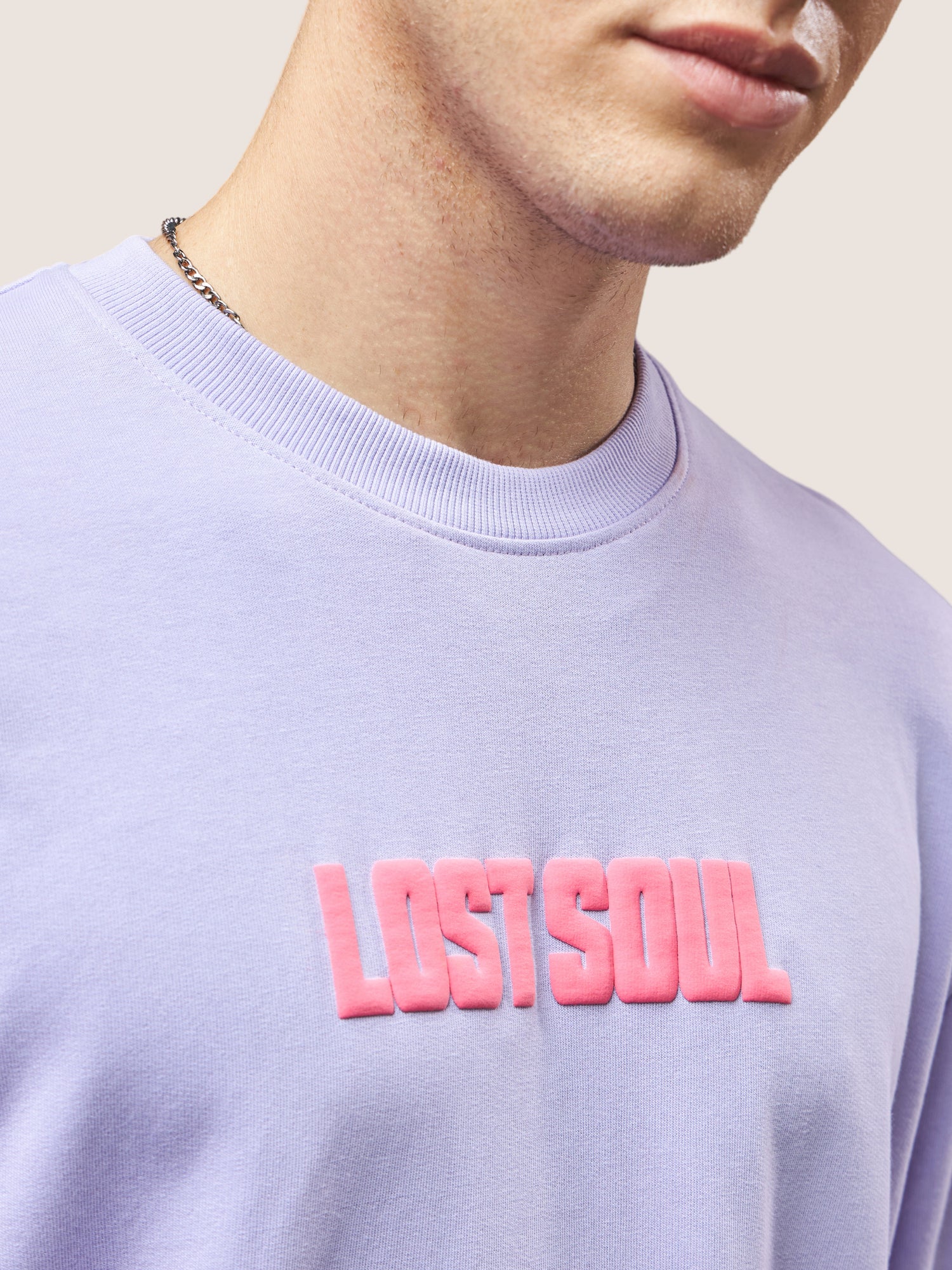 Lilac Lost Soul Oversized T-Shirt