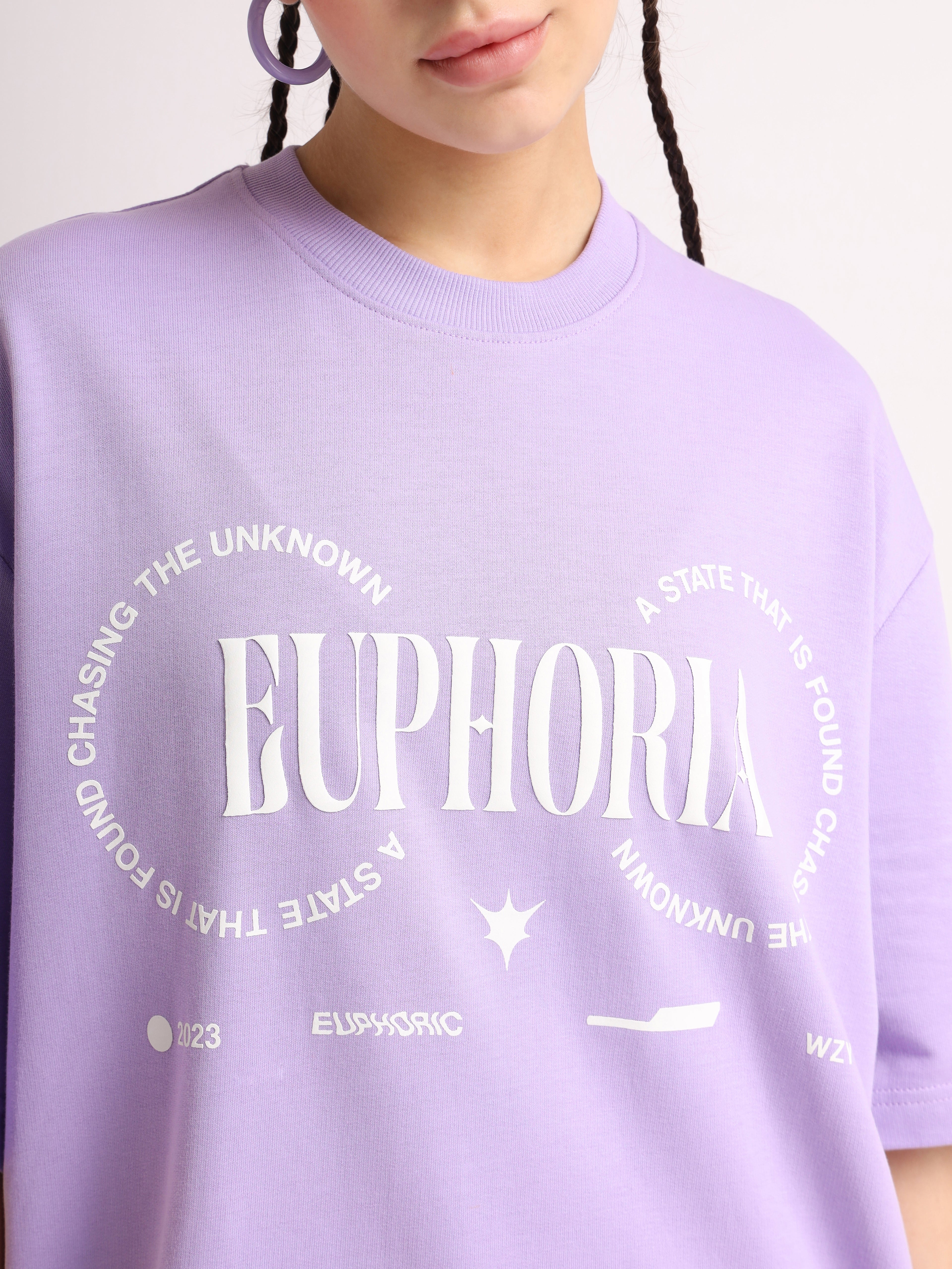 Lilac Euphoria Oversized T-Shirt