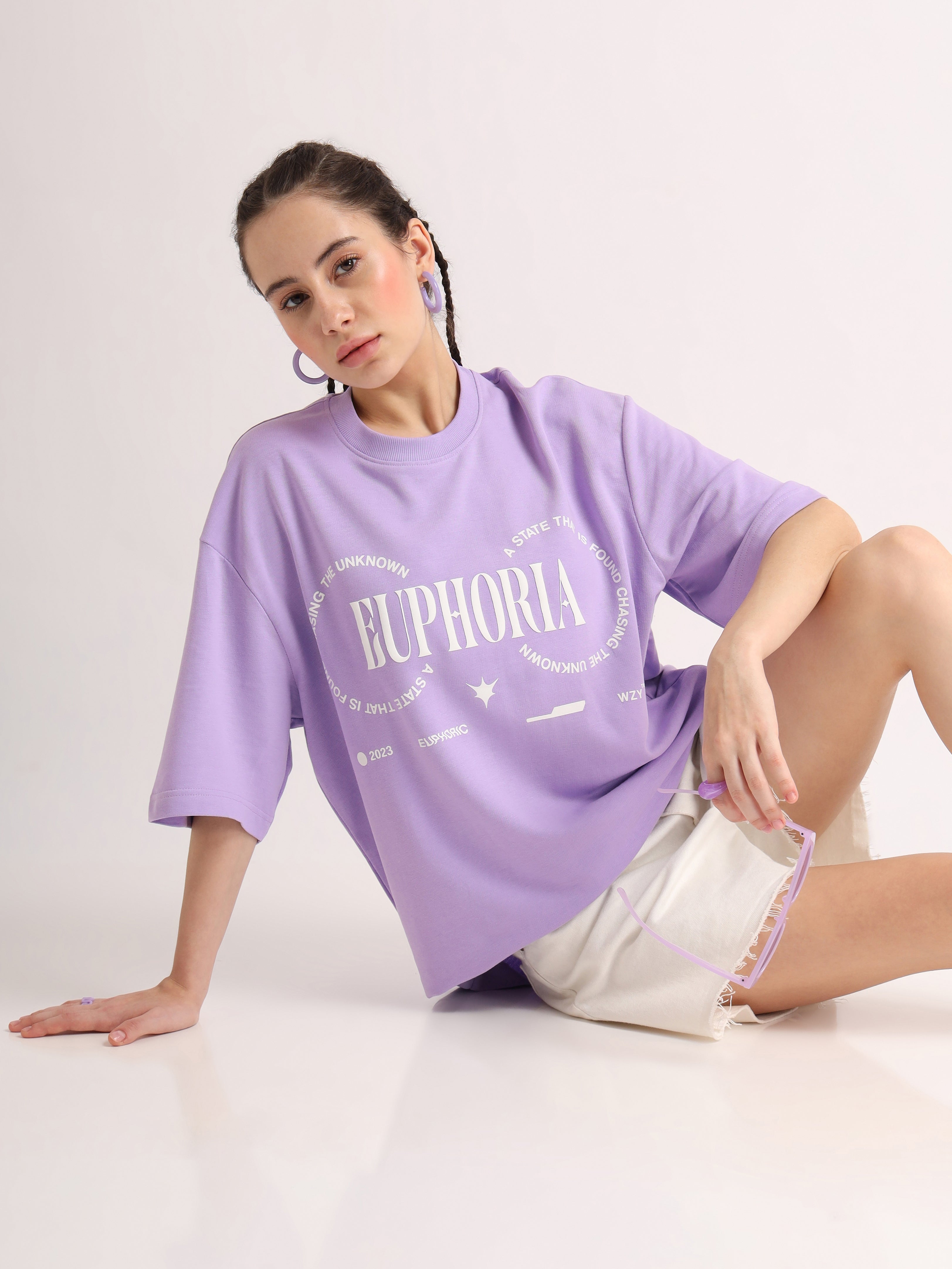 Lilac Euphoria Oversized T-Shirt
