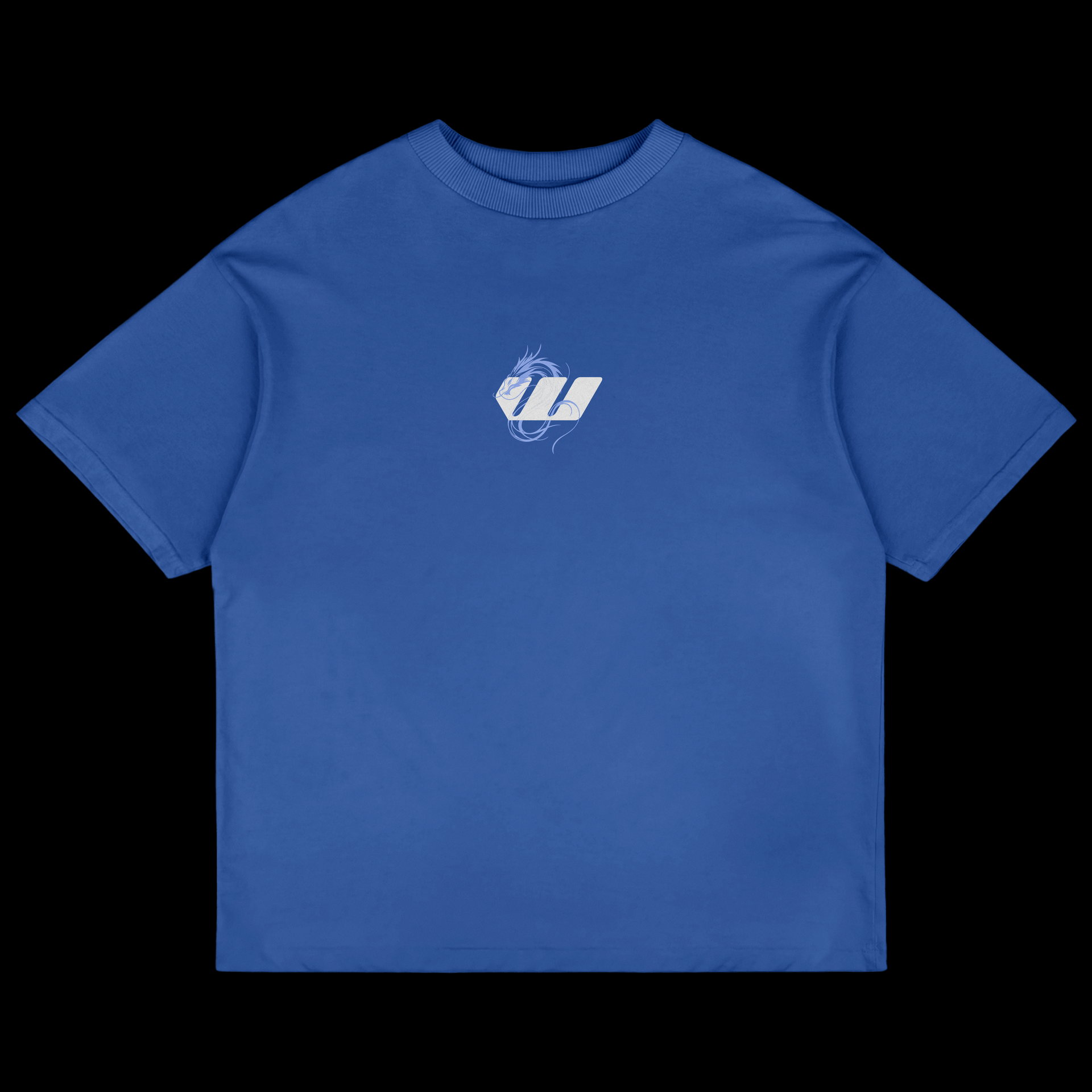 Premium Royal Blue Dragon Oversized T-shirt