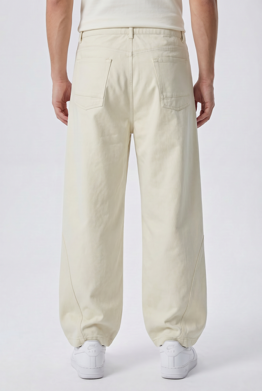 Bone Column Trousers Side view | Weezy