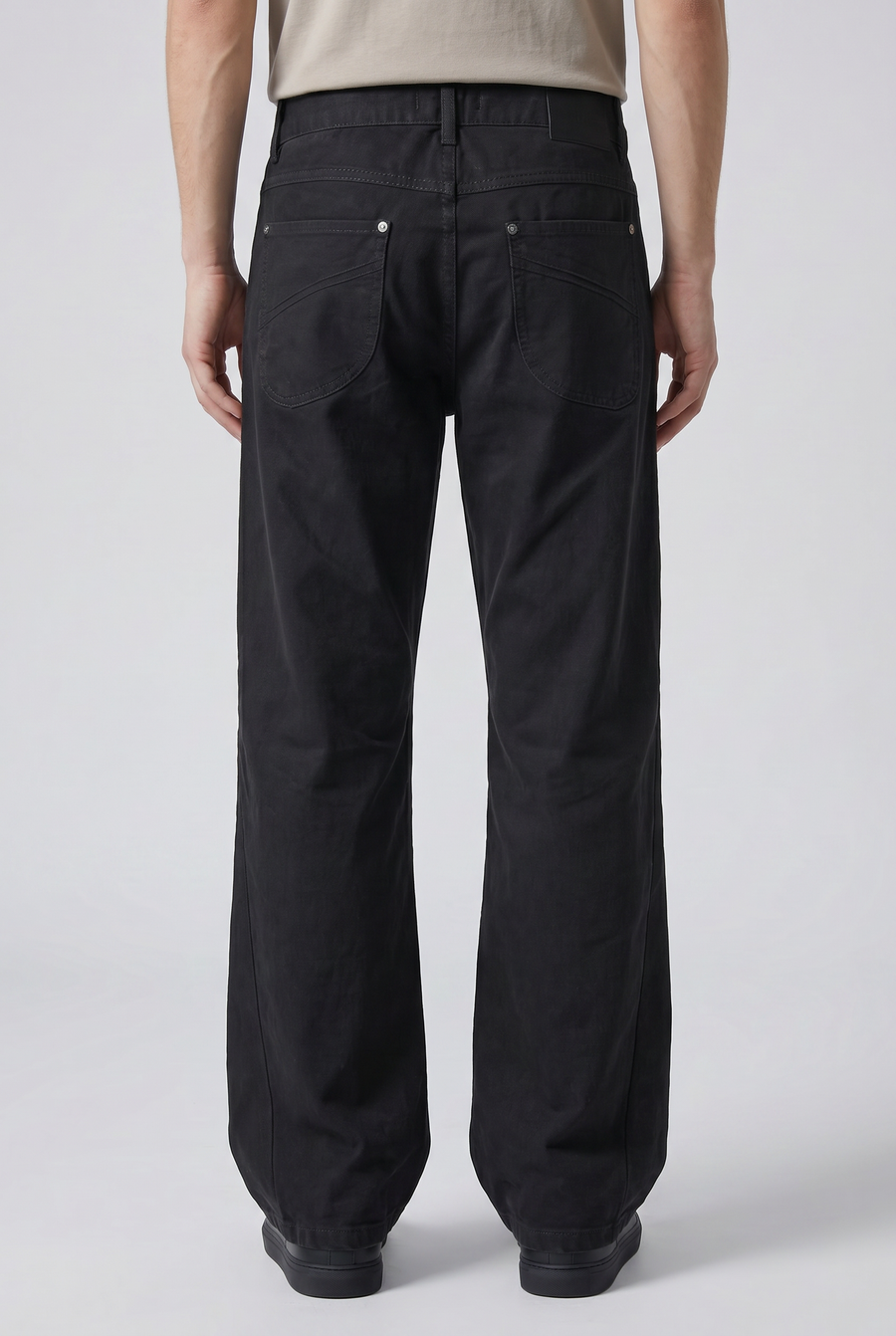 Noir Block Jeans Side view | Weezy