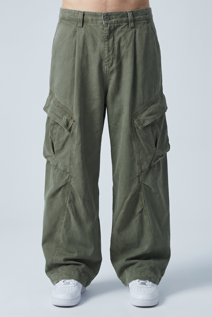 Moss Field Cargos Front view | Weezy