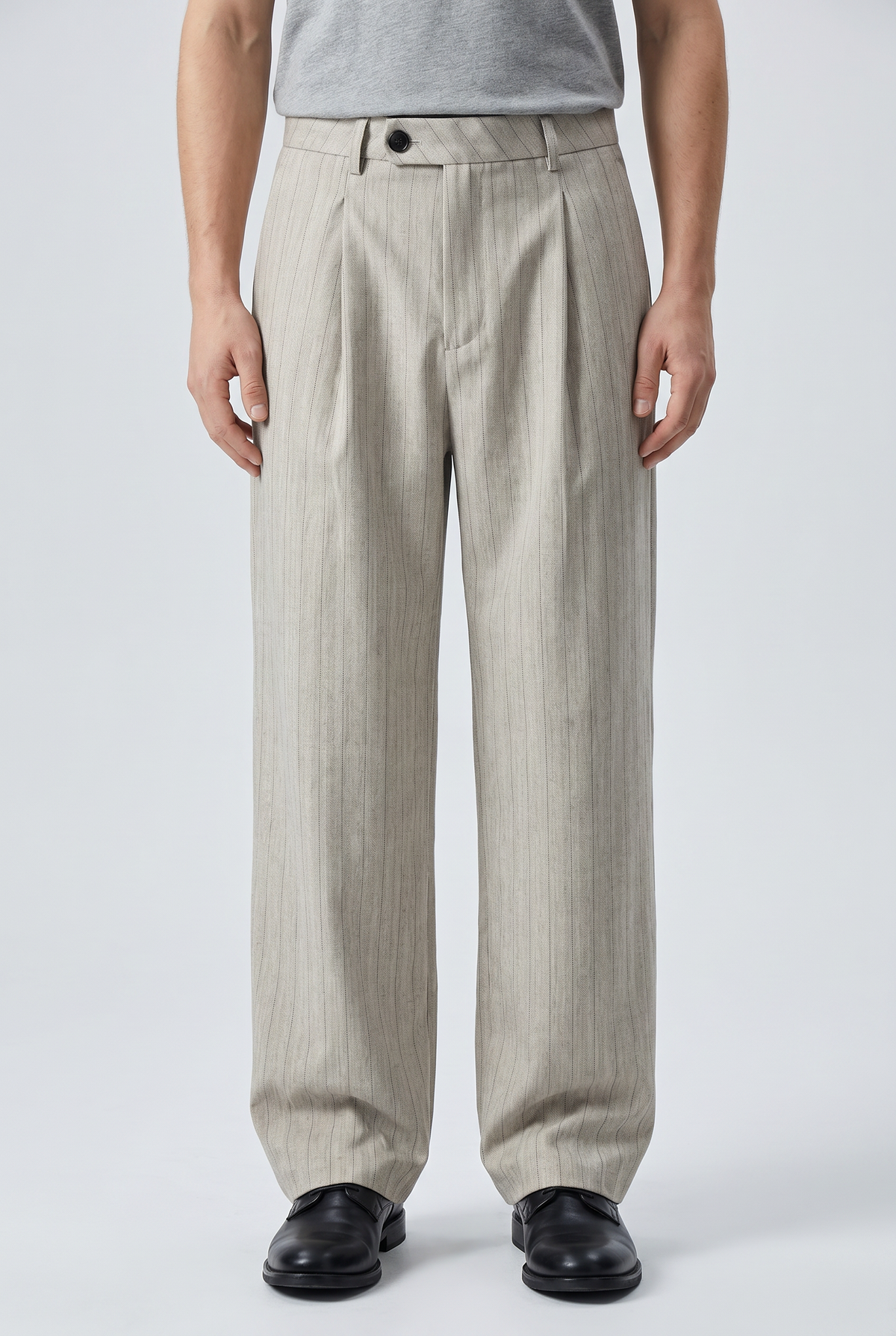 Stone Pleat Trousers