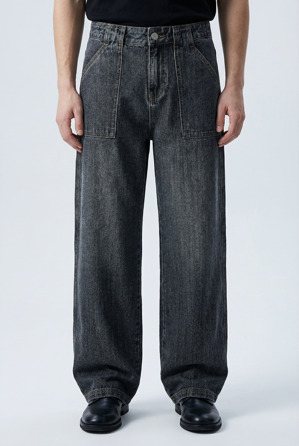 Slate Pillar Jeans Side view | Weezy