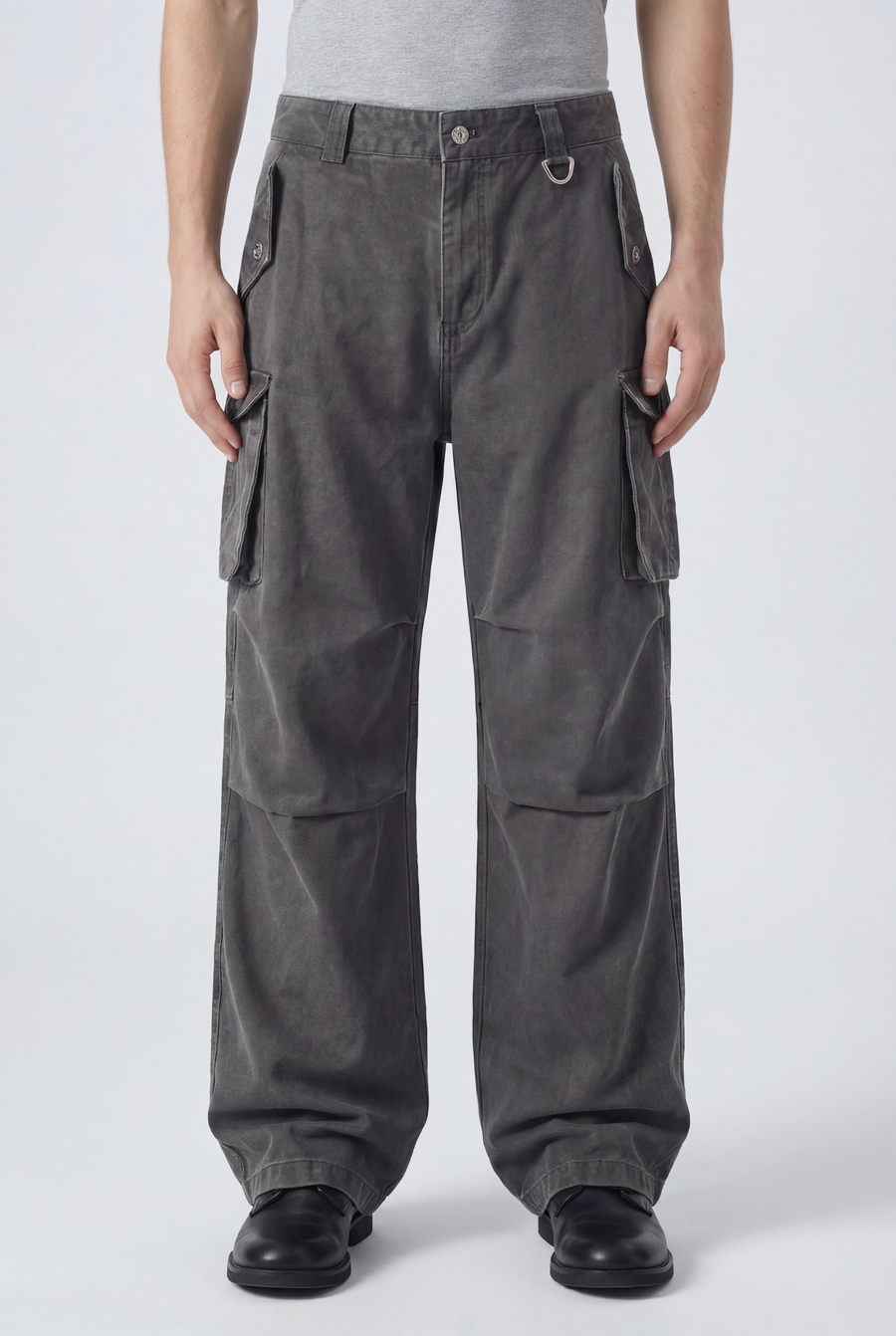 Slate Utility Cargos Front view | Weezy
