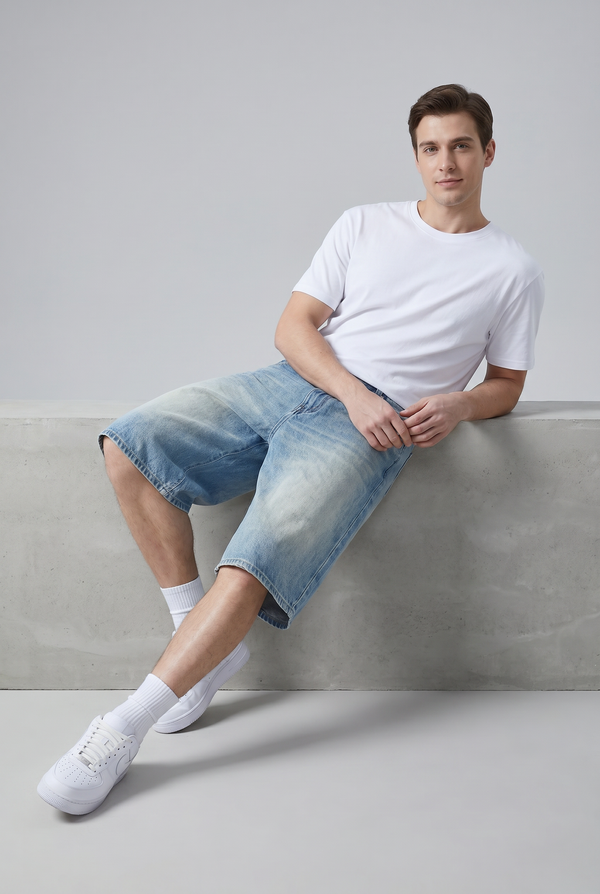 Chalk Drift Jorts Front view | Weezy